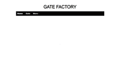 Desktop Screenshot of gatefactory.com
