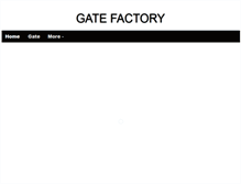 Tablet Screenshot of gatefactory.com